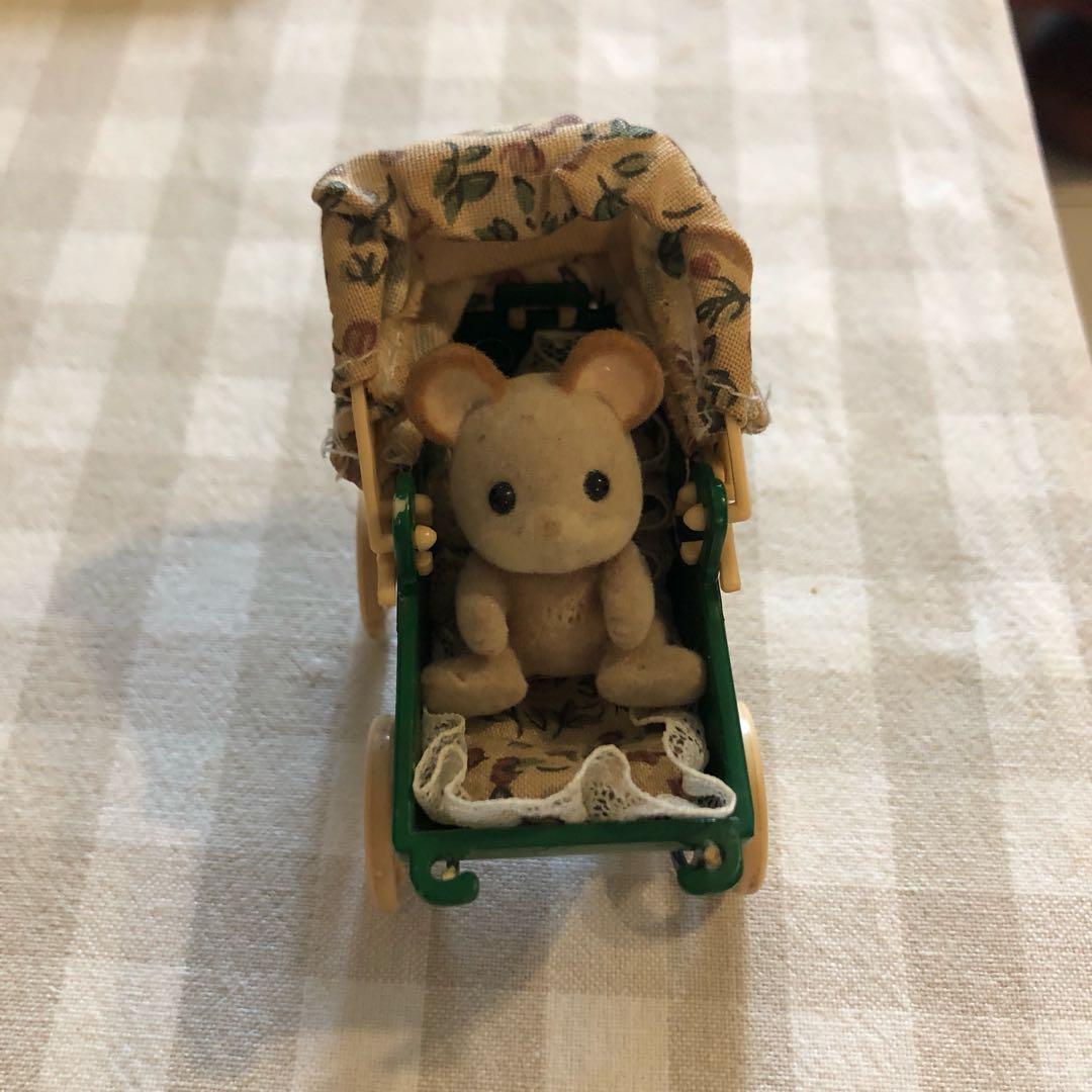 sylvanian families baby pram