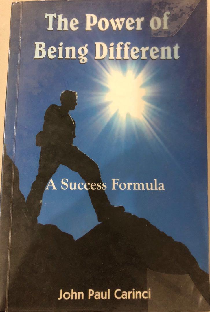The Power Of Being Different By John Paul Carinci Books Stationery Non Fiction On Carousell