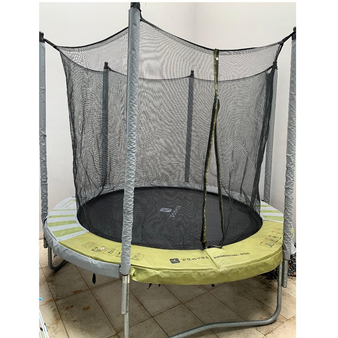 Trampoline and protective netting Domyos Decathlon Sports Equipment Exercise Fitness Toning Stretching Accessories on Carousell