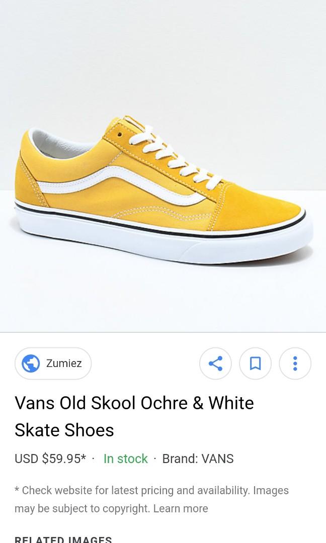 van old skool yellow