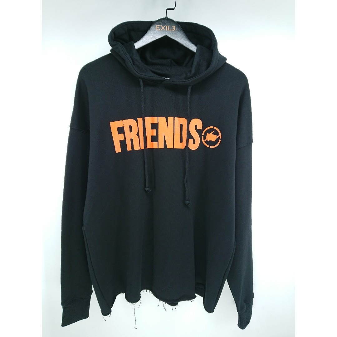 Orange vlone top friends hoodie
