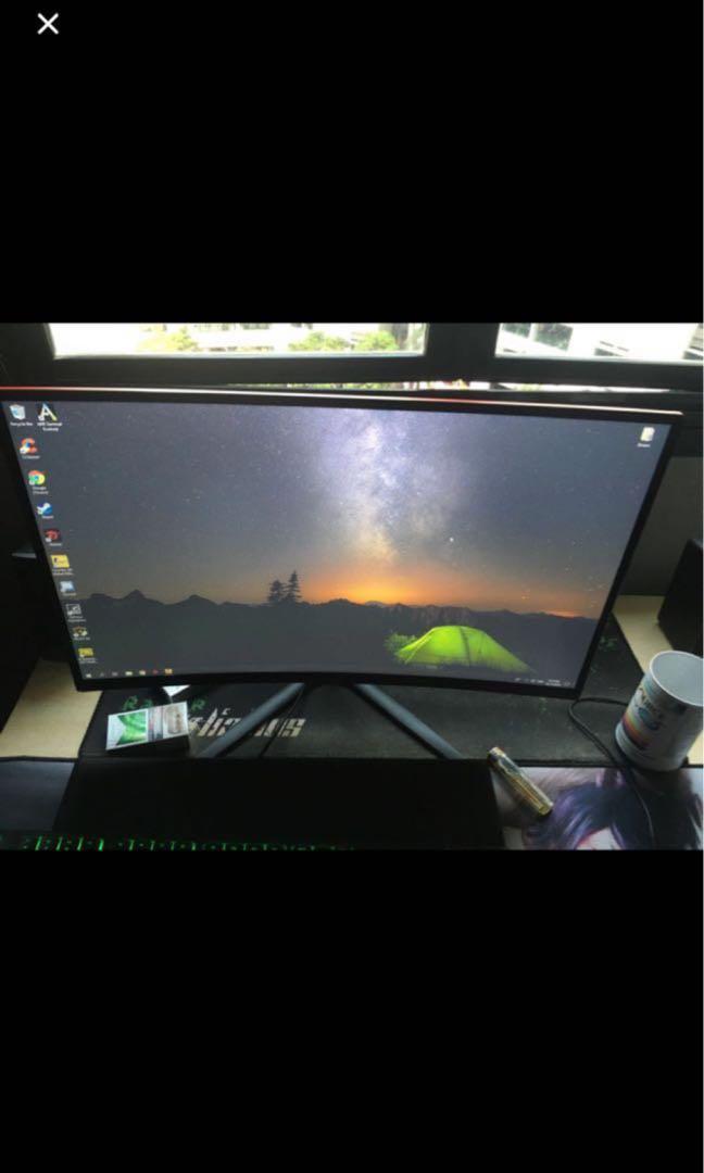144hz Msi 24 Inch Curved Gaming Monitor Electronics Computer Parts Accessories On Carousell