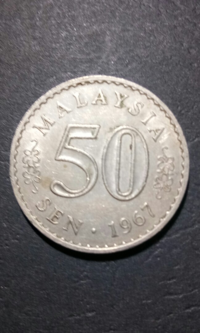1967 50sen Duit Syiling Lama Malaysia 50 Sen Parlimen Old Coin Antiques Currency On Carousell