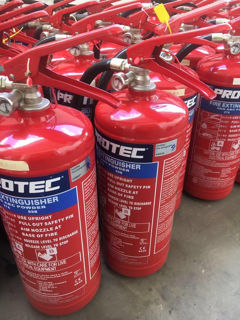 2nd hand 4kg ABC powder fire extinguishers ( PROTEC ), Everything Else