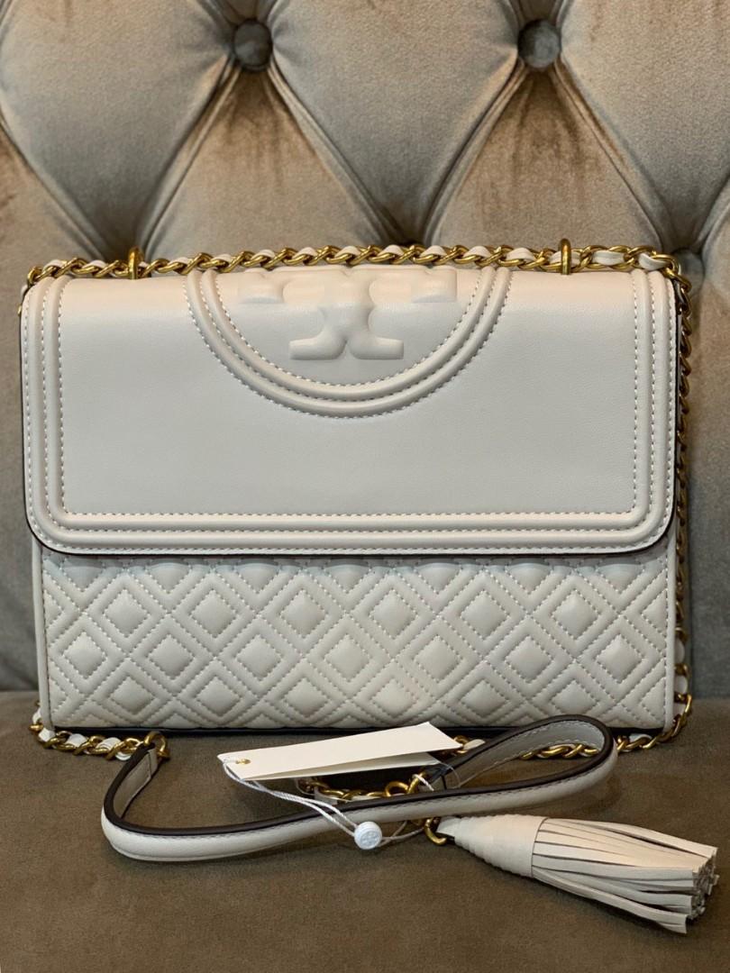 💯 AUTHENTIC TORY BURCH FLEMING MEDIUM (BIRCH), Luxury, Bags & Wallets on  Carousell