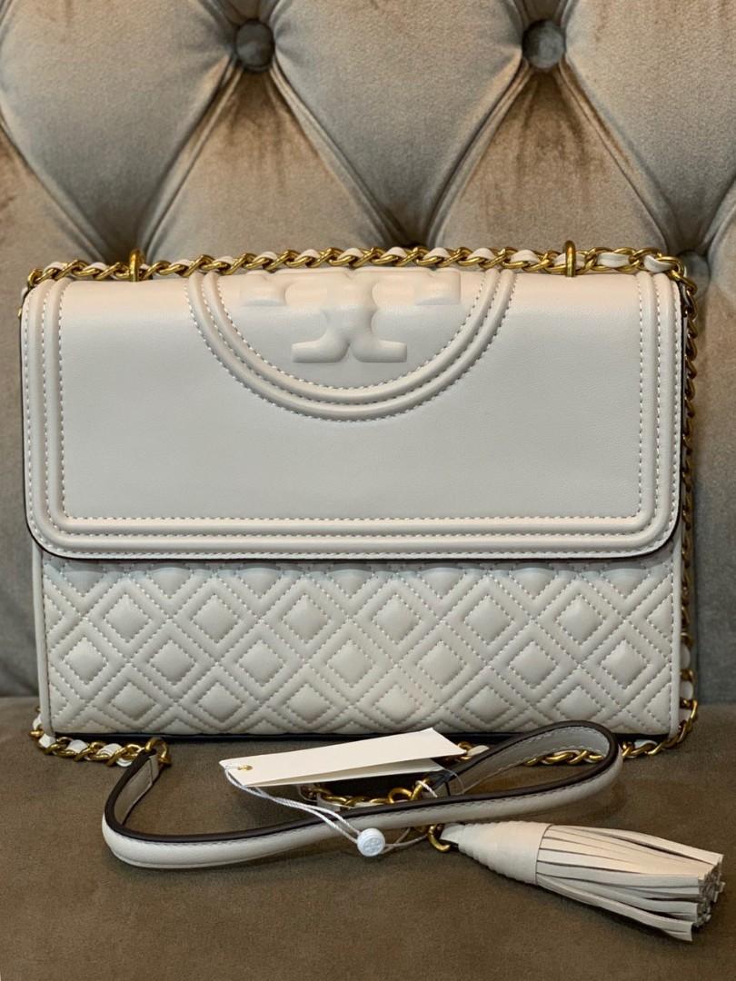 AUTHENTIC TORY BURCH FLEMING MEDIUM BIRCH