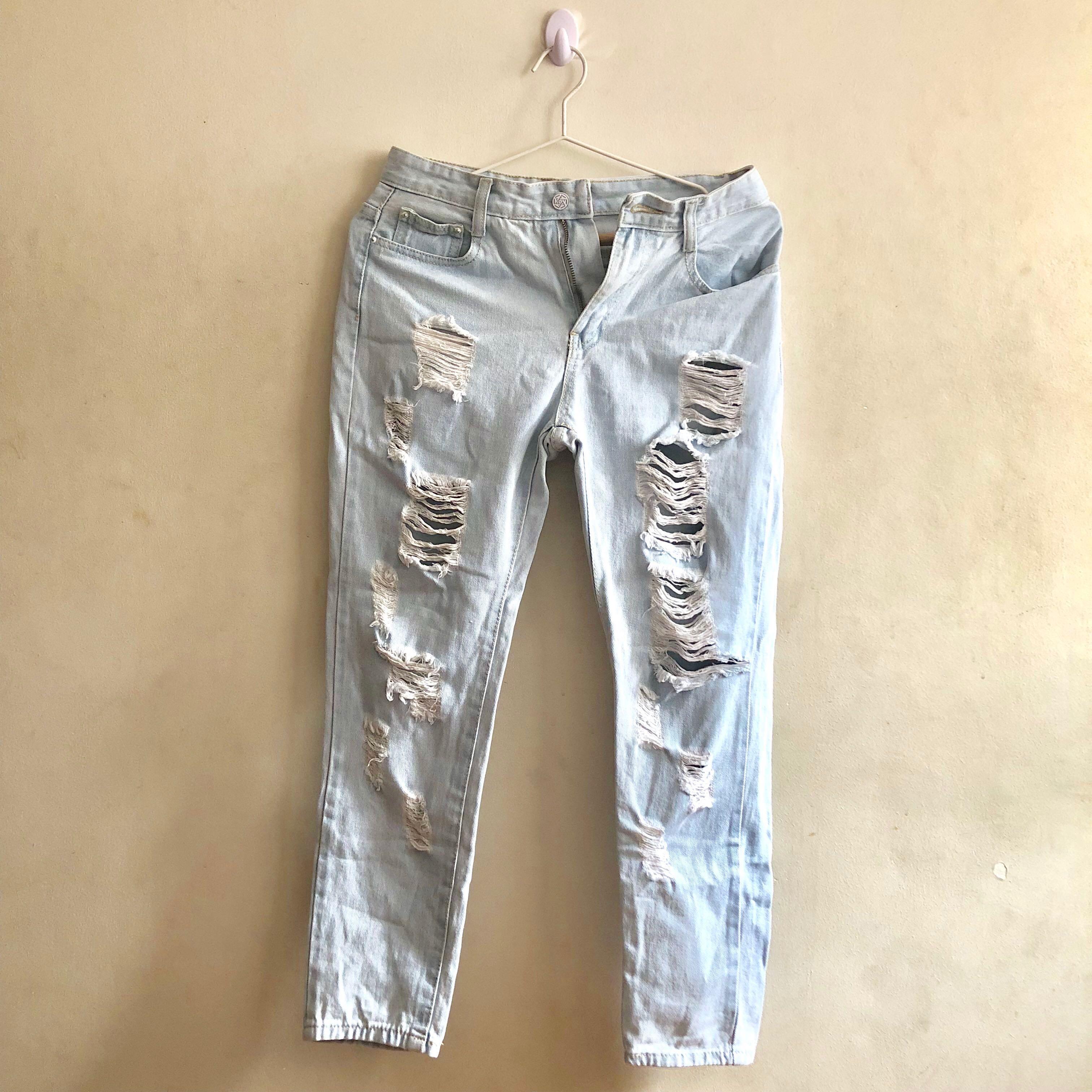 acid wash boyfriend jeans