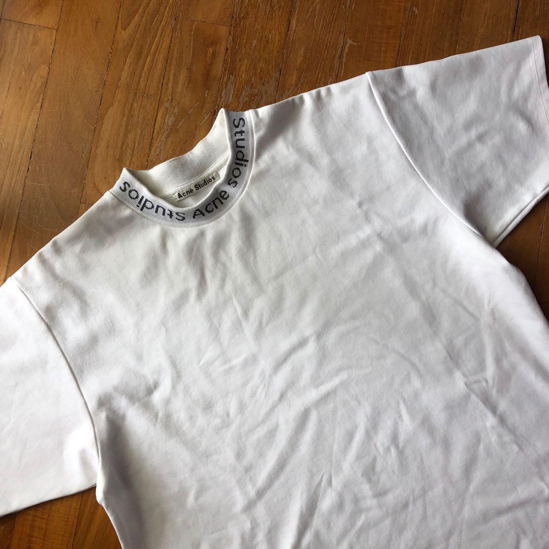acne studios navid tee white