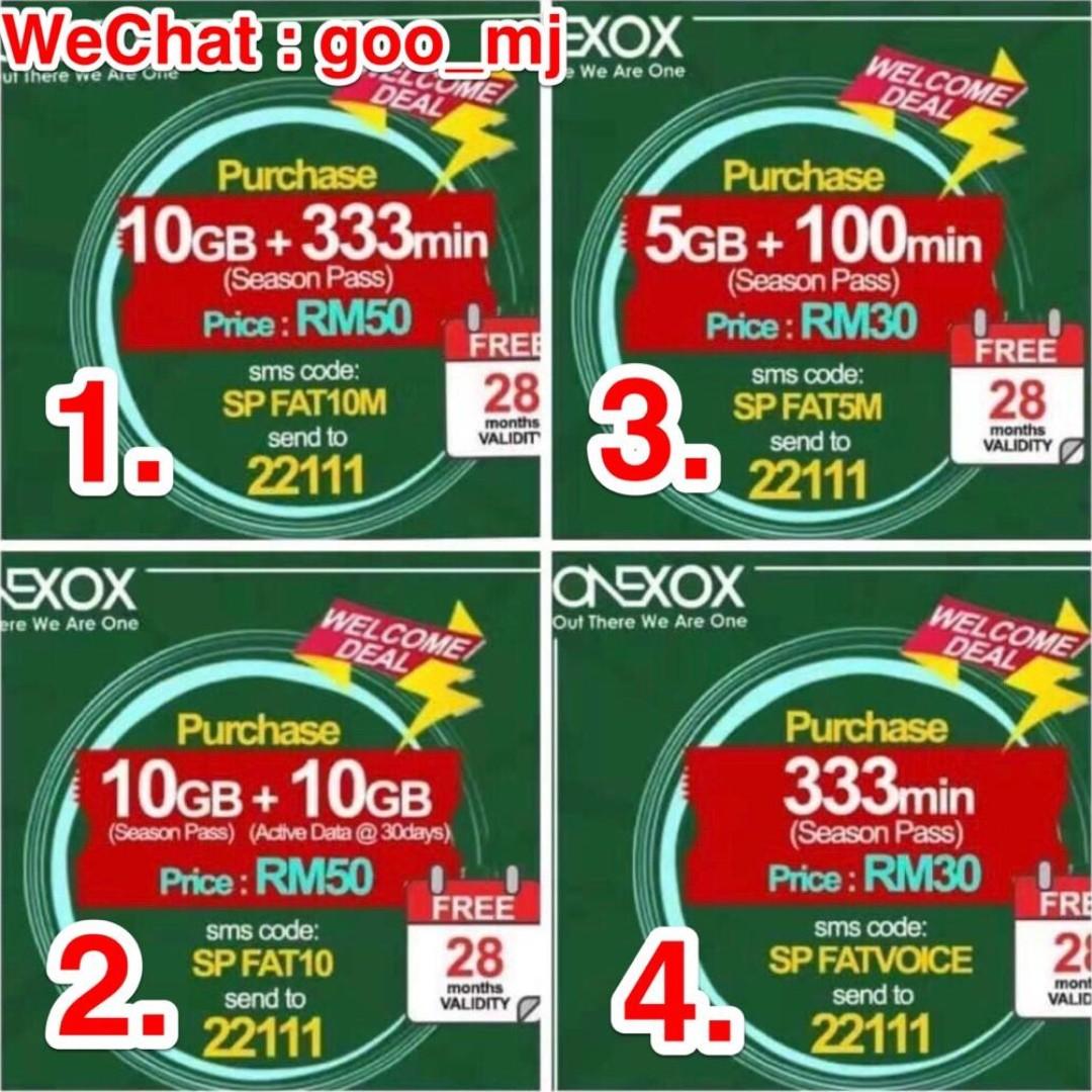 Active 28 Months Malaysia SIM card prepaid Onexox Celcom, Mobile Phones ...