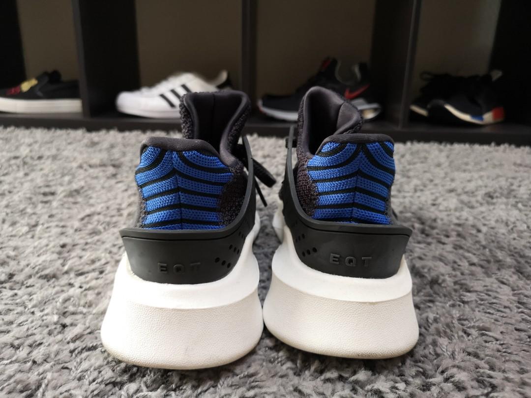 Eqt support adv black blue top