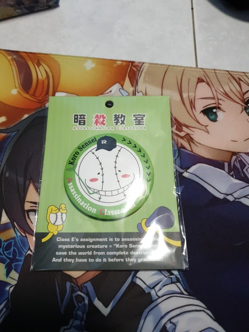 Assasination Classroom Koro Sensei Badge Hobbies Toys Memorabilia Collectibles Fan Merchandise On Carousell