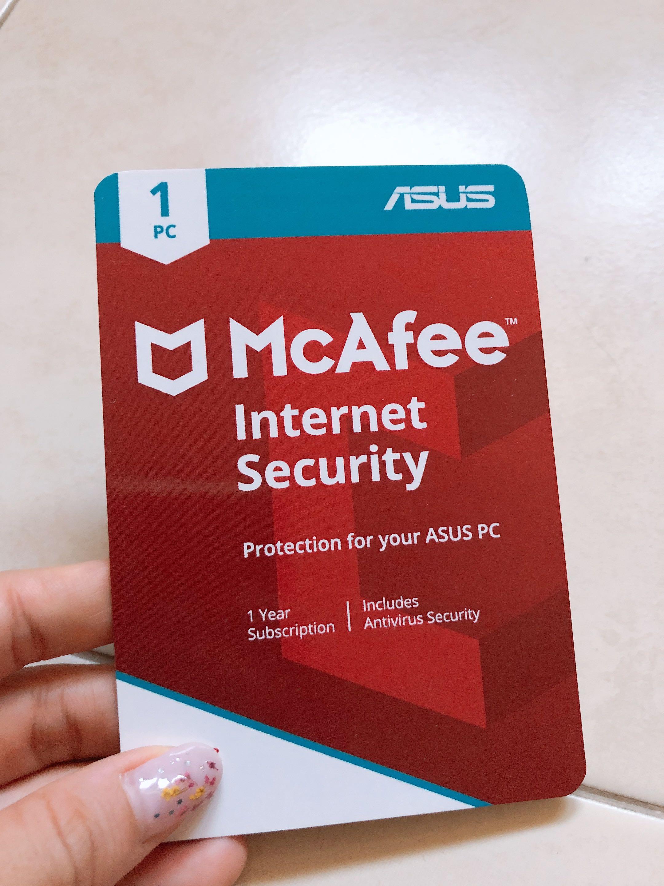Asus Mcafee Internet Security Electronics Computer Parts Accessories On Carousell