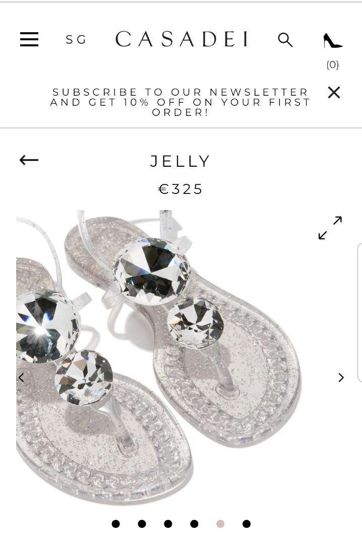 casadei jelly sandals