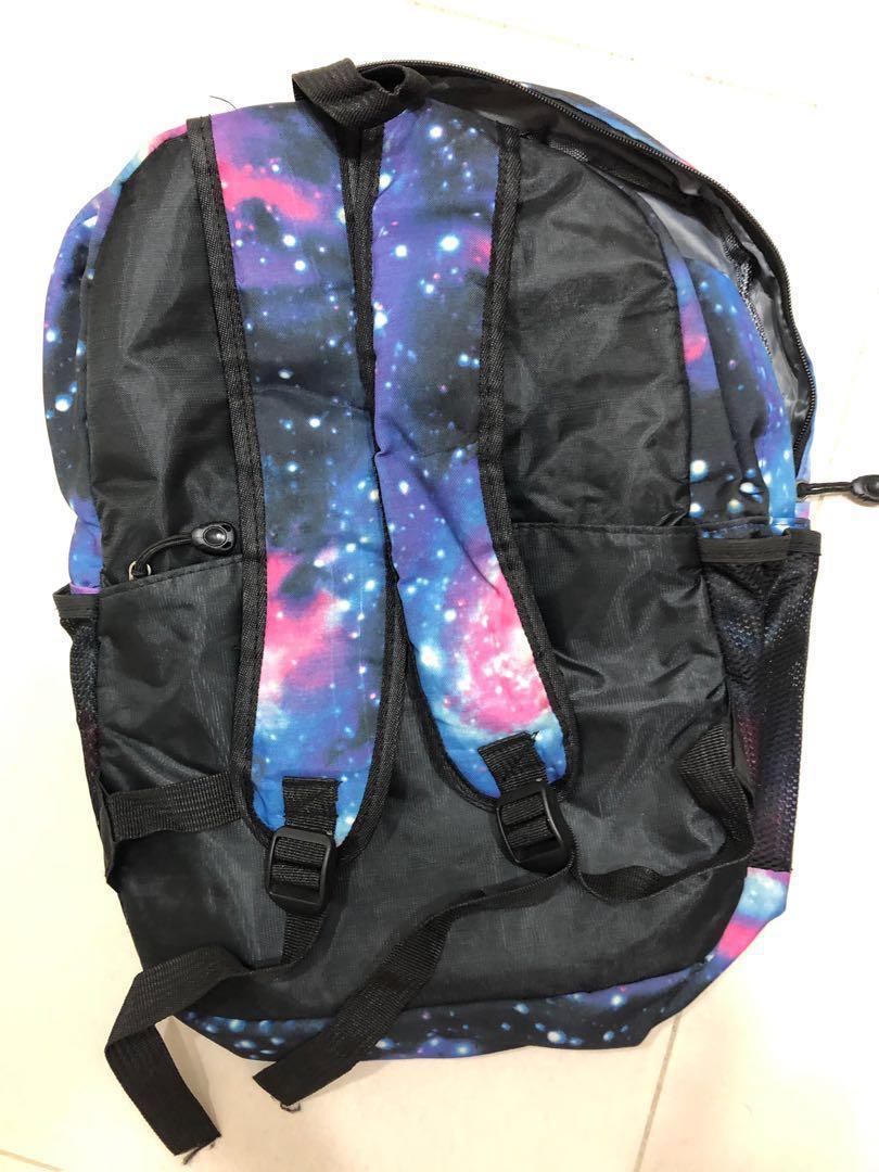 BTS ARMY!! BTS BACKPACK K-POP V JUNGKOOK GALAXY comes With 3 Separate Bags💜