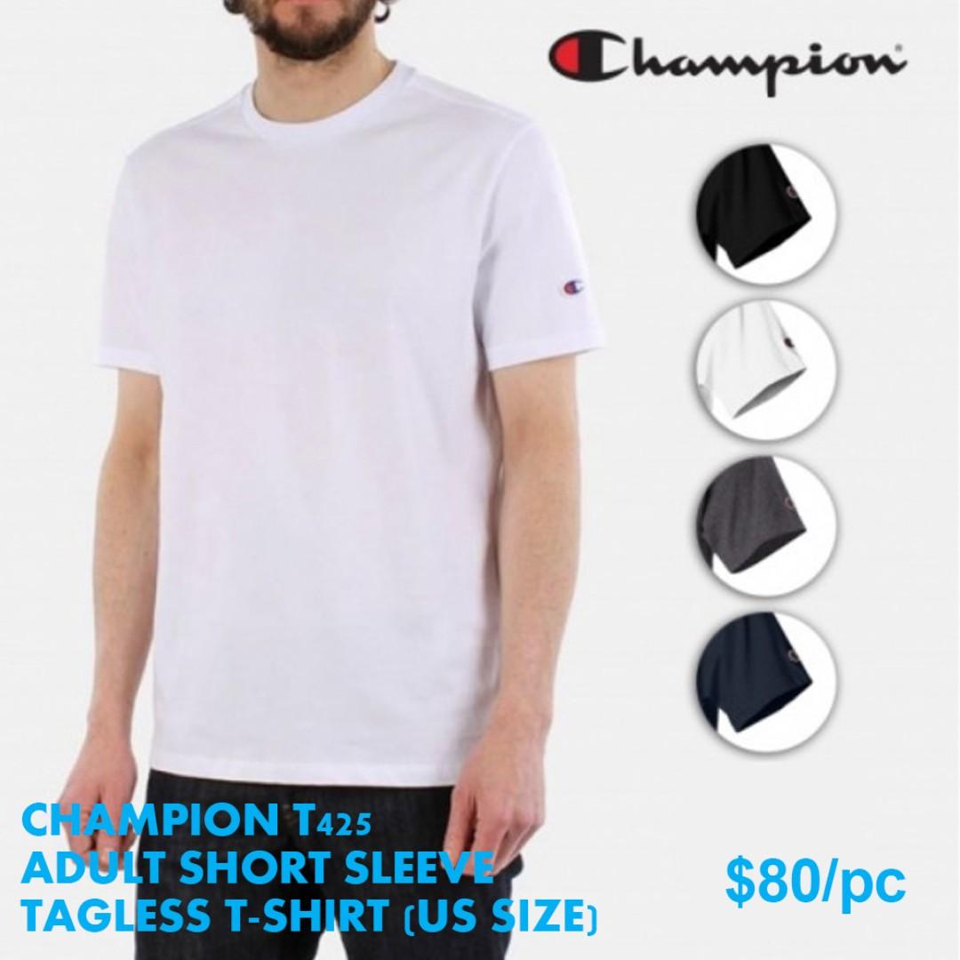 champion tagless t shirt