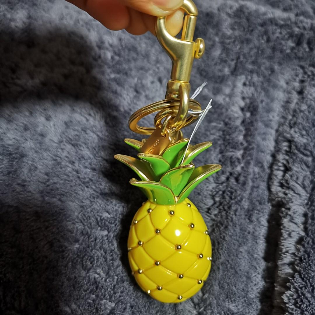 Coach pineapple top keychain