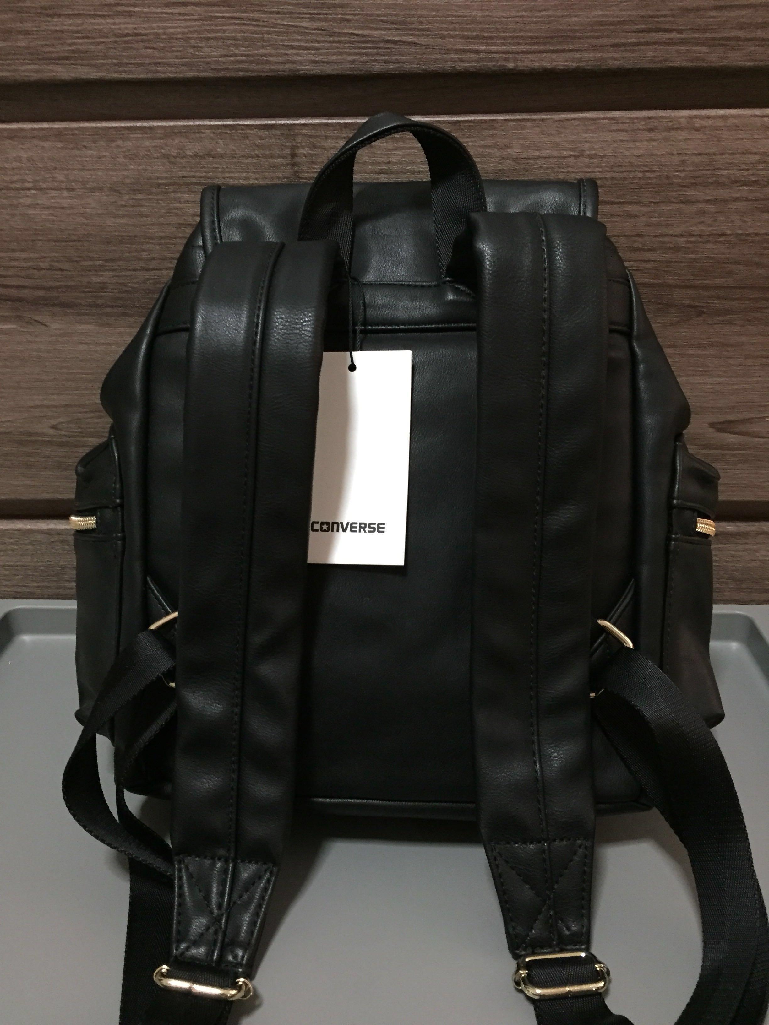 converse leather backpack