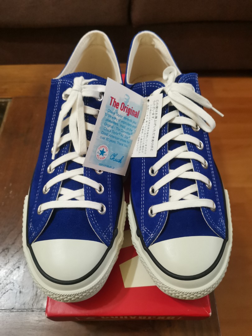 Converse made in japan (Blue suede), Men's Fashion, Footwear, Sneakers ...