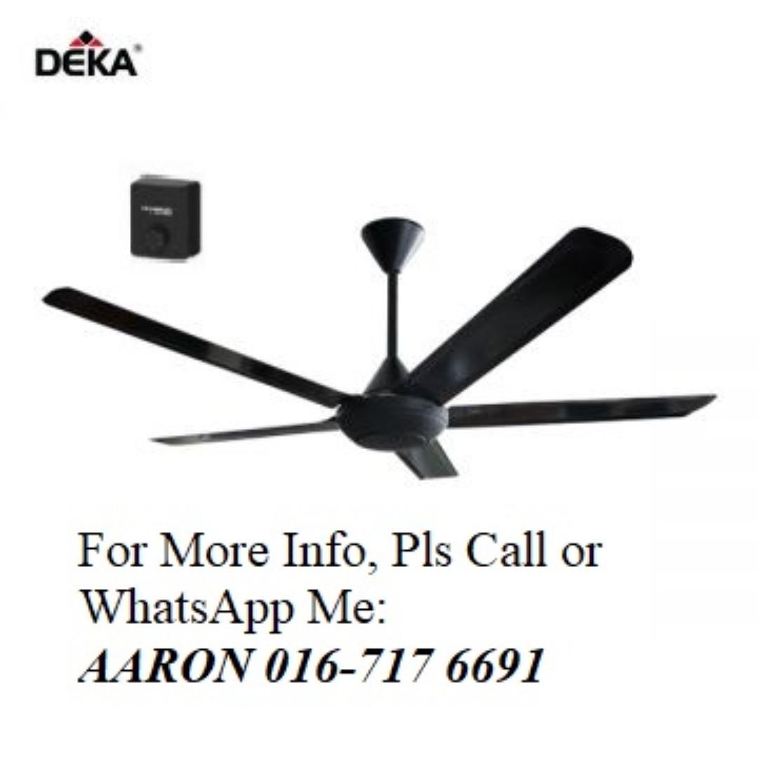 Deka Ceiling Fan 5 Blades Regulator On Carousell