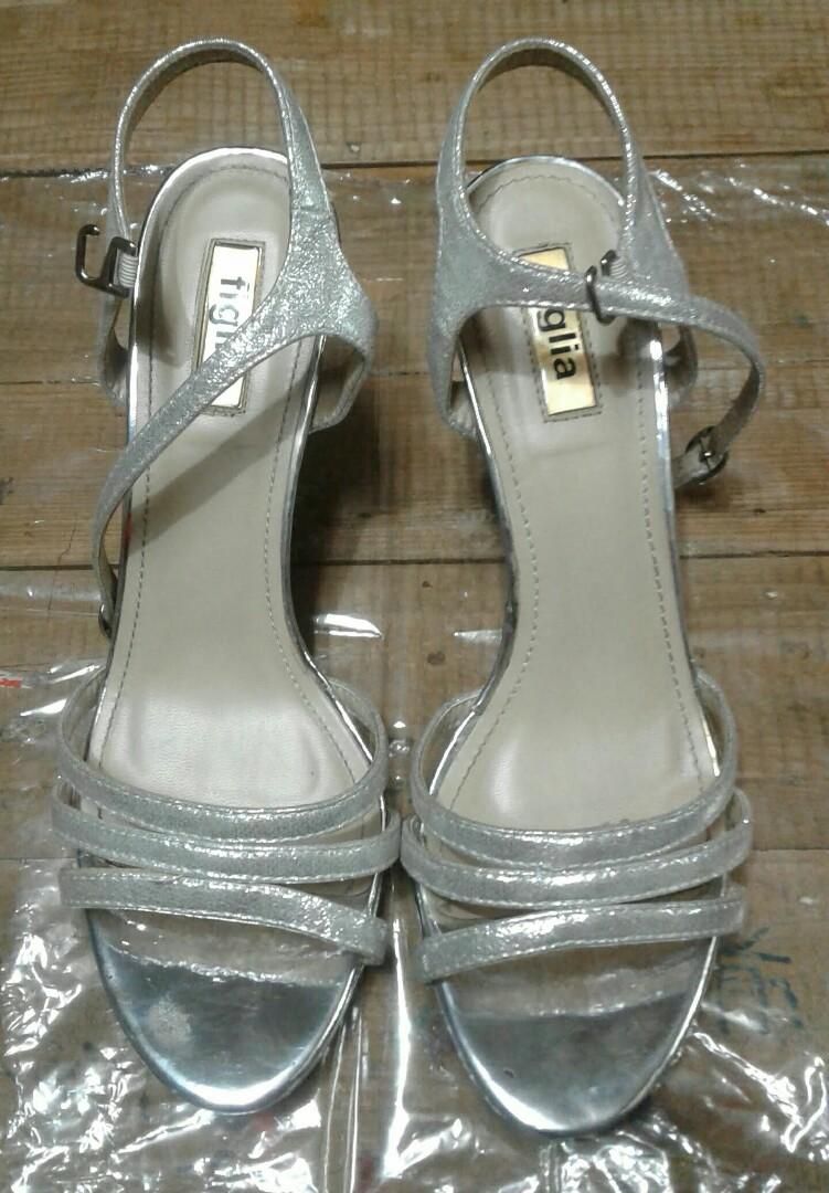 womens silver formal shoes