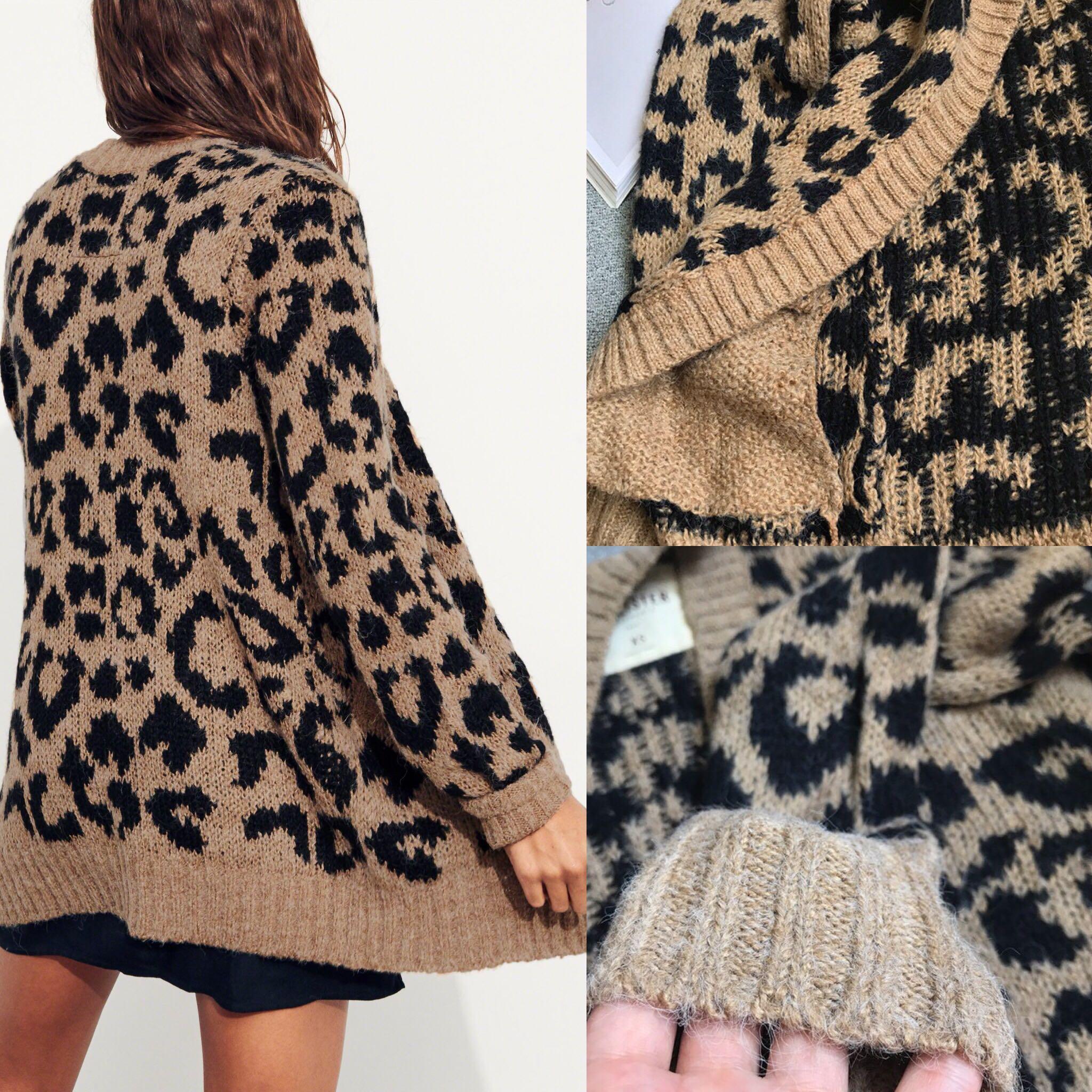 hollister leopard sweater