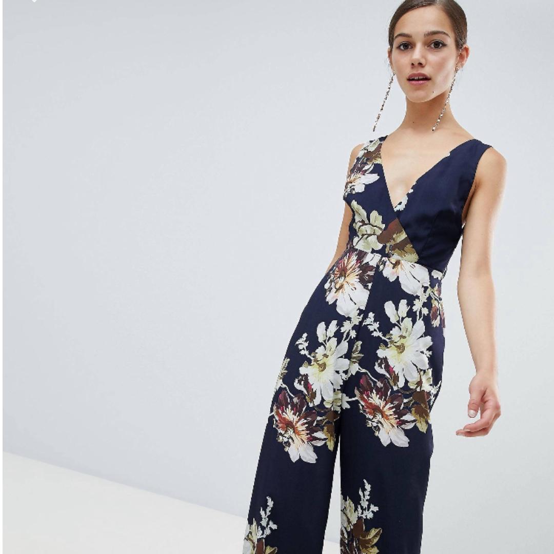 hope and ivy floral jumpsuit