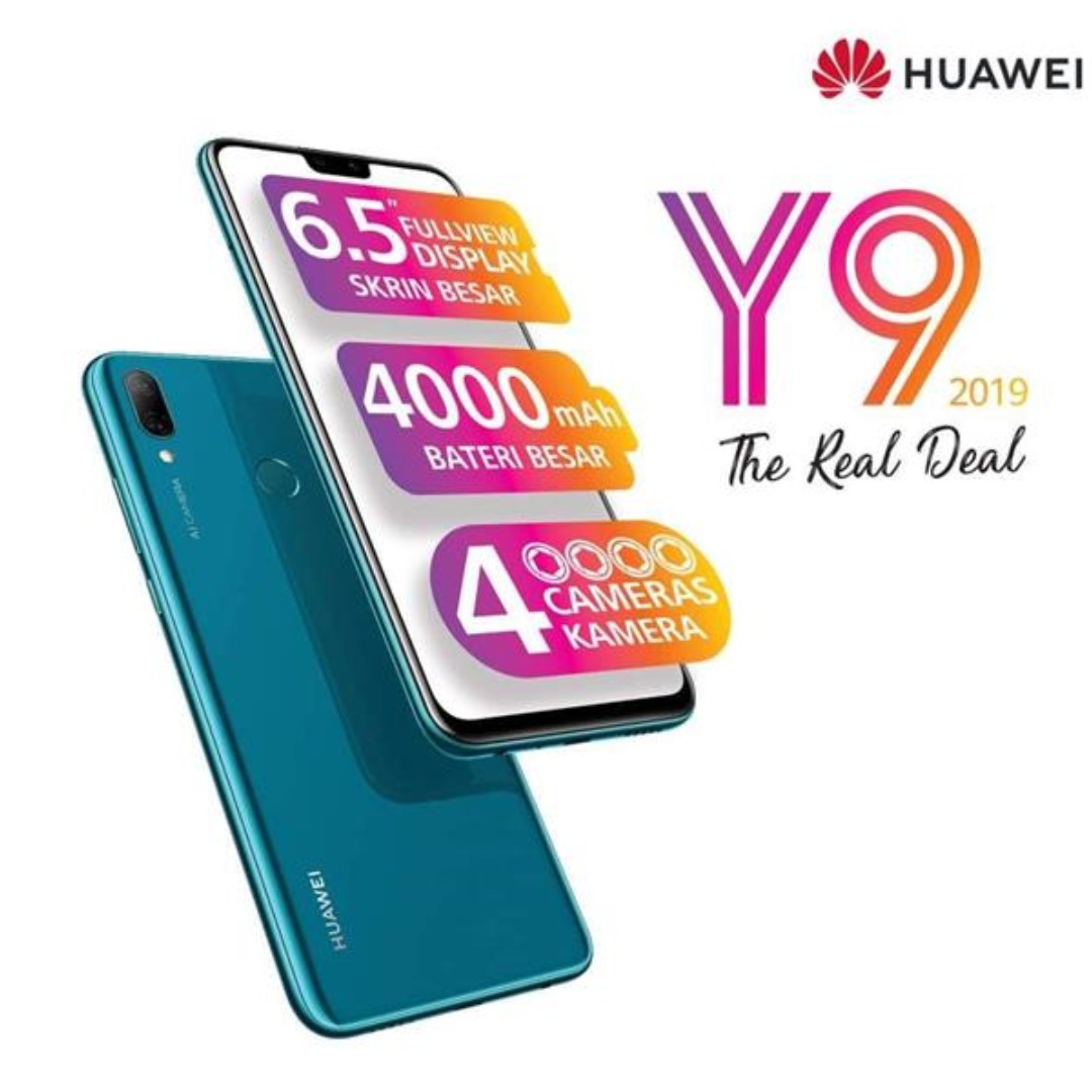 Huawei Y9 2019 4gb 64gb Original Malaysia Set Mobile Phones Tablets Others On Carousell