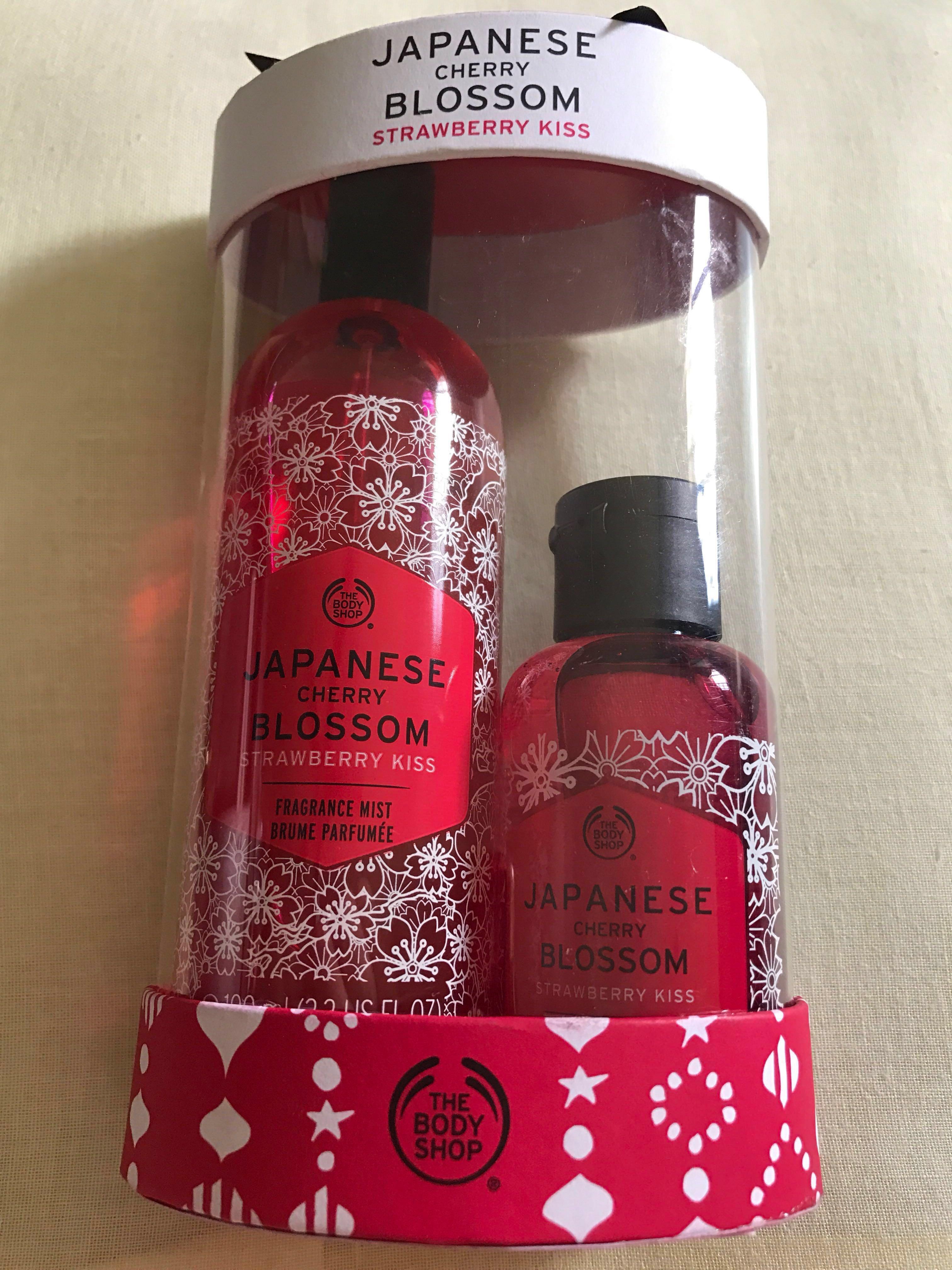 Japanese Cherry Blossom Strawberry Kiss Fragrance Mist and Shower Gel