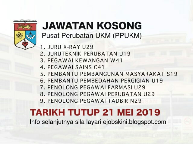 Jawatan Kosong Ppukm Jobs Full Time Admin Office Finance On Carousell