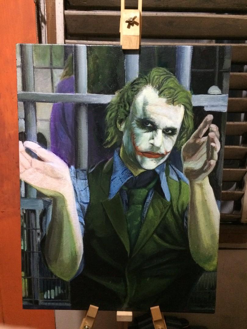 Joker Acrylic Painting Design Craft Artwork On Carousell
