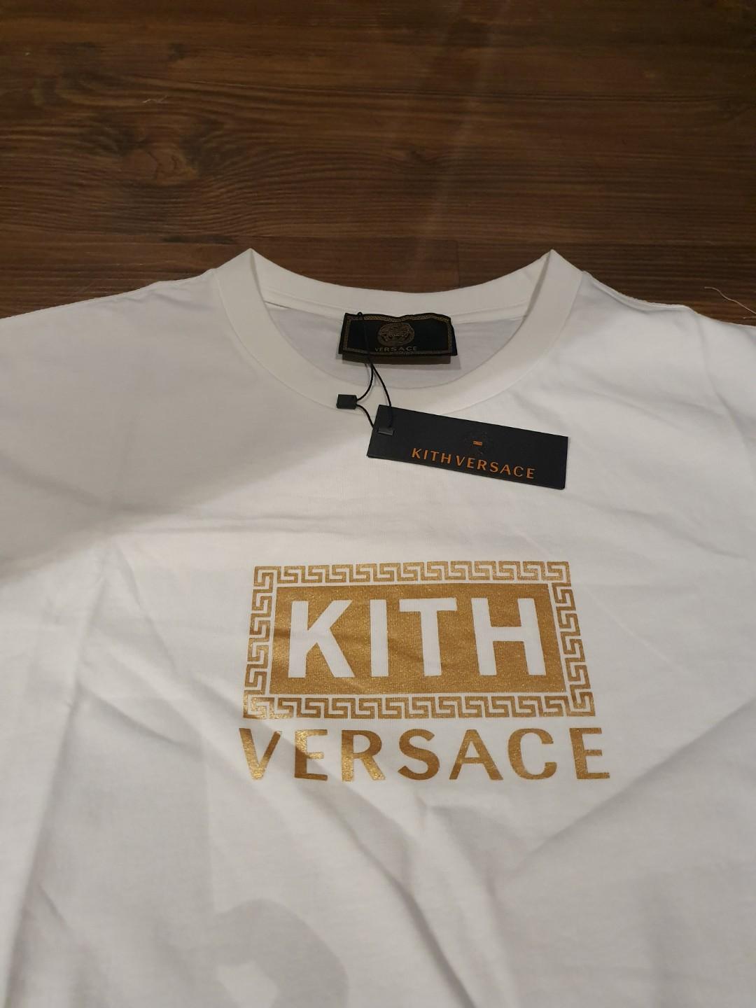 Kith x Versace Tee Men s Fashion Tops Sets Tshirts Polo