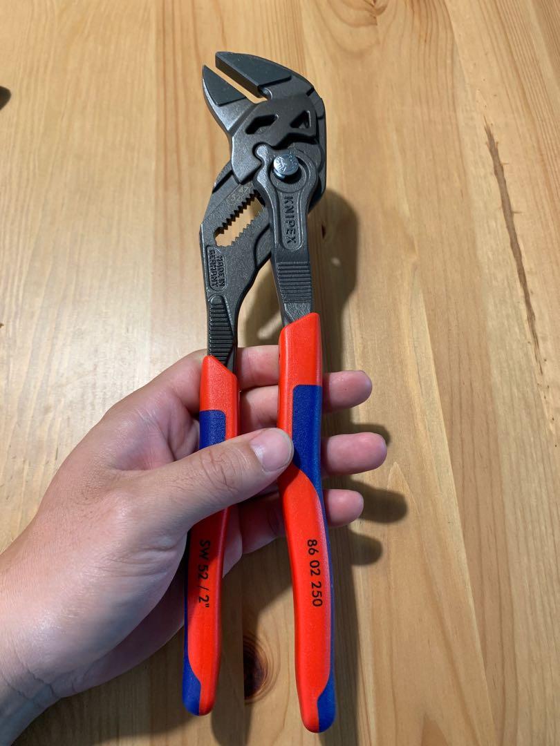 Knipex 86 02 250 10" Pliers Wrench with Comfort Grip Black Atramentized Finish