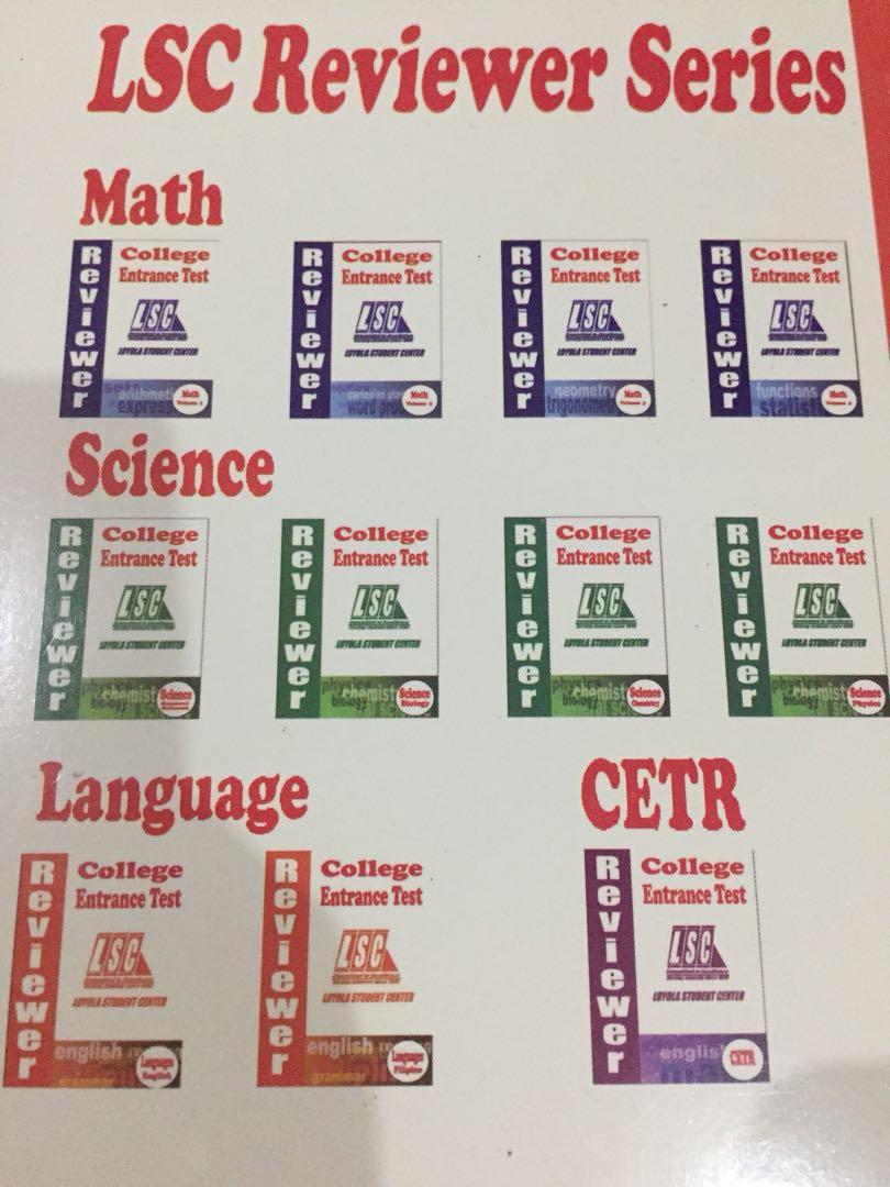 LSC College Entrance Test Reviewer in ENGLISH, Hobbies & Toys, Books & Magazines, Assessment