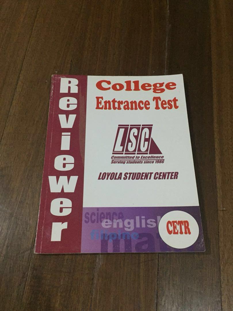 LSC College Entrance Test Reviewer in ENGLISH, Hobbies & Toys, Books & Magazines, Assessment