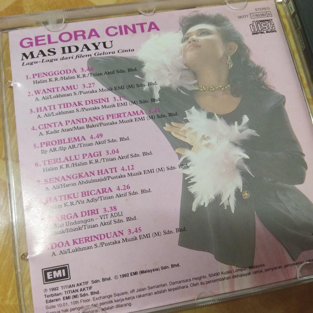 Mas Idayu Gelora Cinta Music Media Cd S Dvd S Other Media On Carousell Mas Idayu Gelora Cinta Music Media Cd S Dvd S Other Media On Carousell