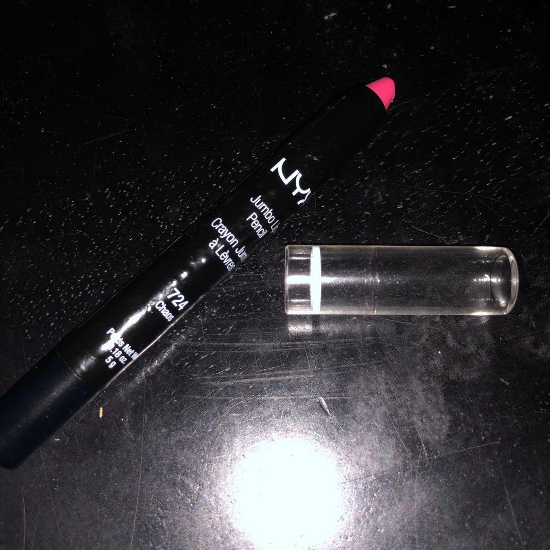 NYX Jumbo Lip Pencil (724 Chaos), Beauty & Personal Care, Face, Makeup