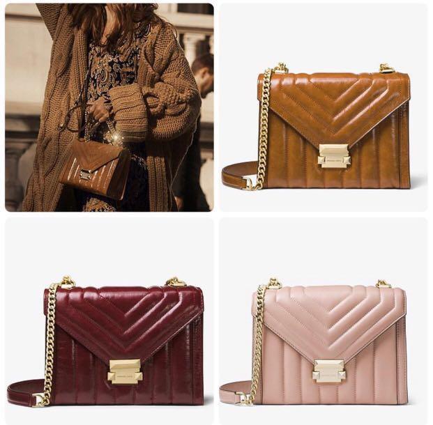 whitney large quilted leather convertible shoulder bag