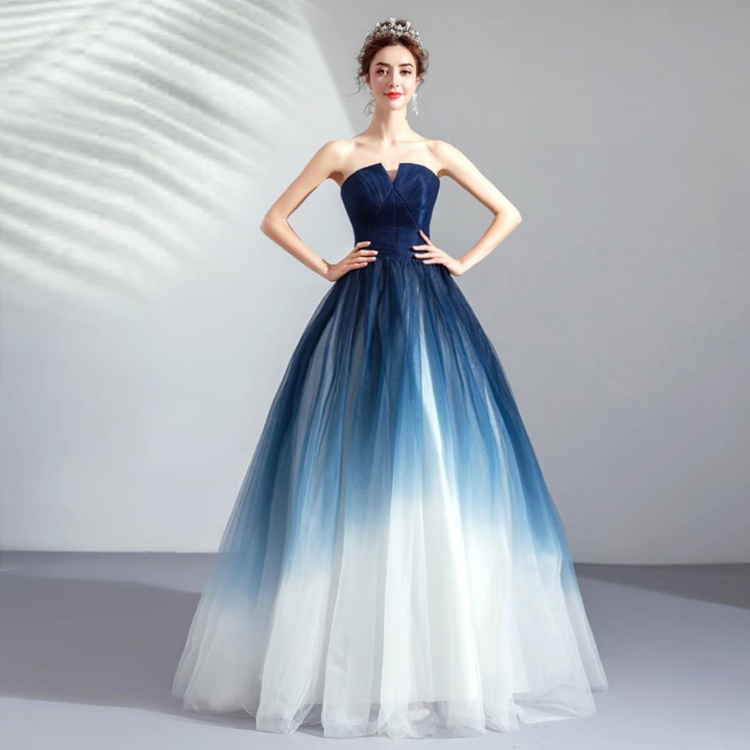 White ombre hotsell wedding dress