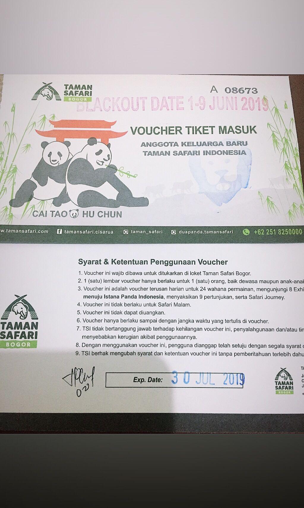 Promo Ticket Taman Safari Tickets Vouchers Events
