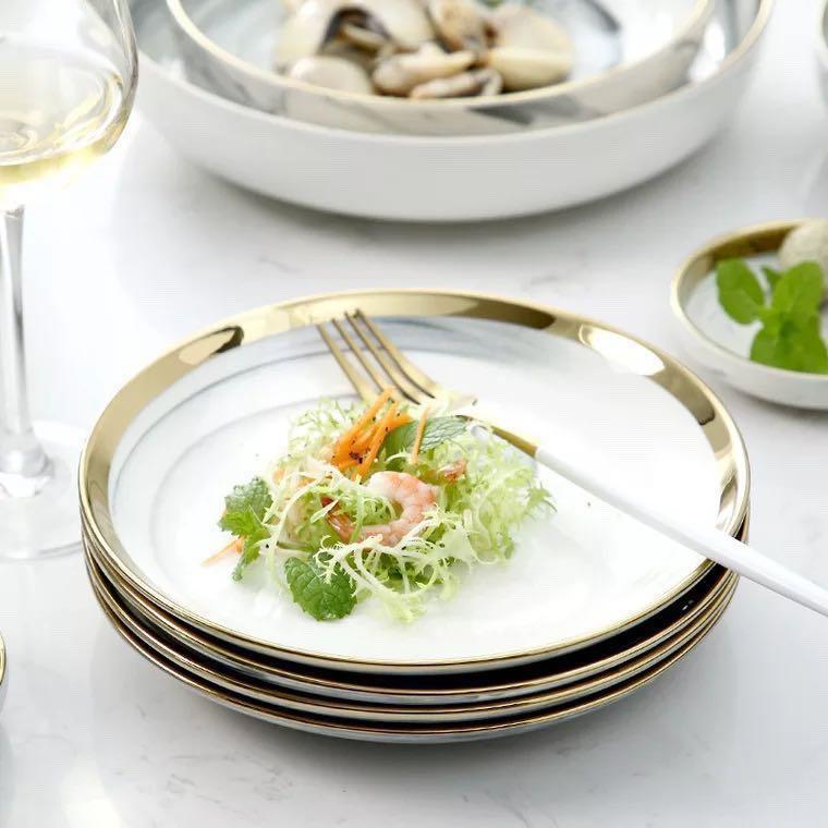 Gold plate set design outlet