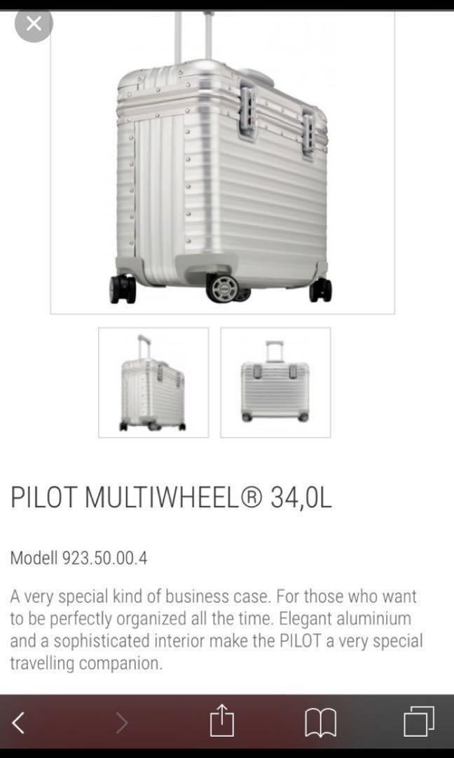 For reference] Some pictures of pre-LVMH Rimowa Pilot multiwheel