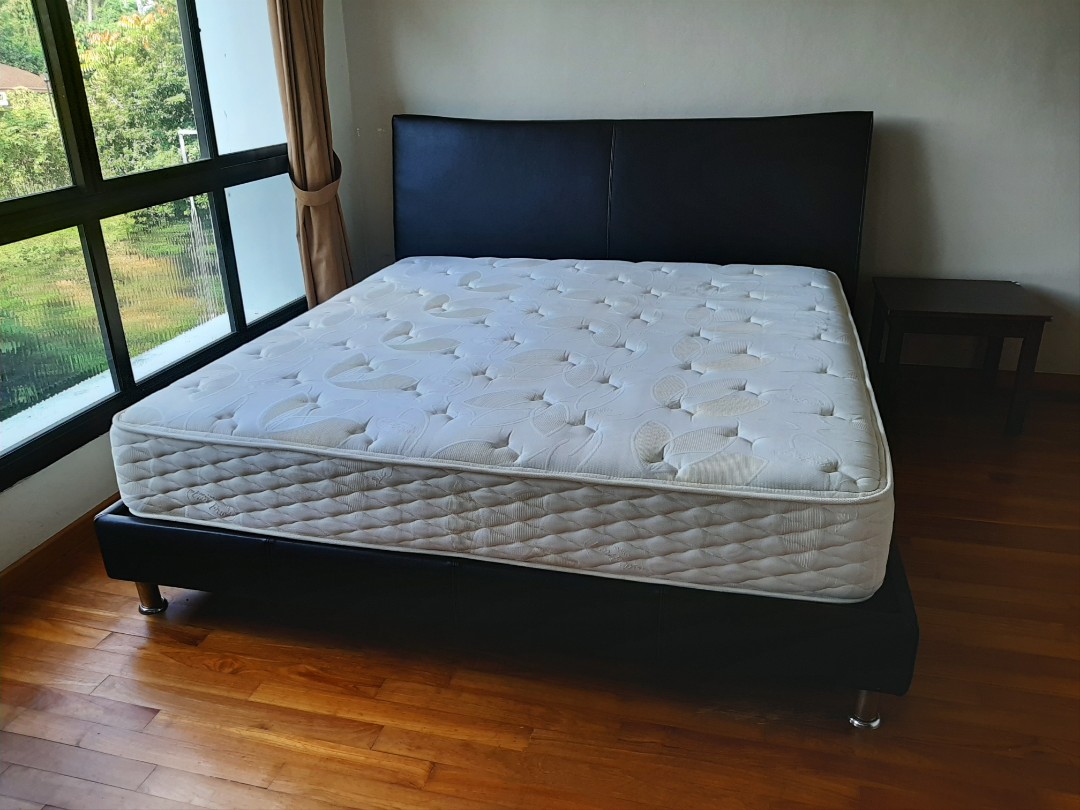 Simmons King Size bed frame and Back Care Mattress for
