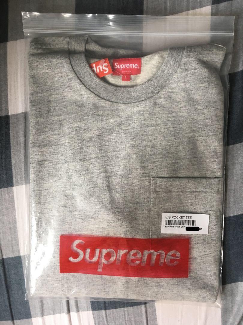 supreme pocket tee ss19