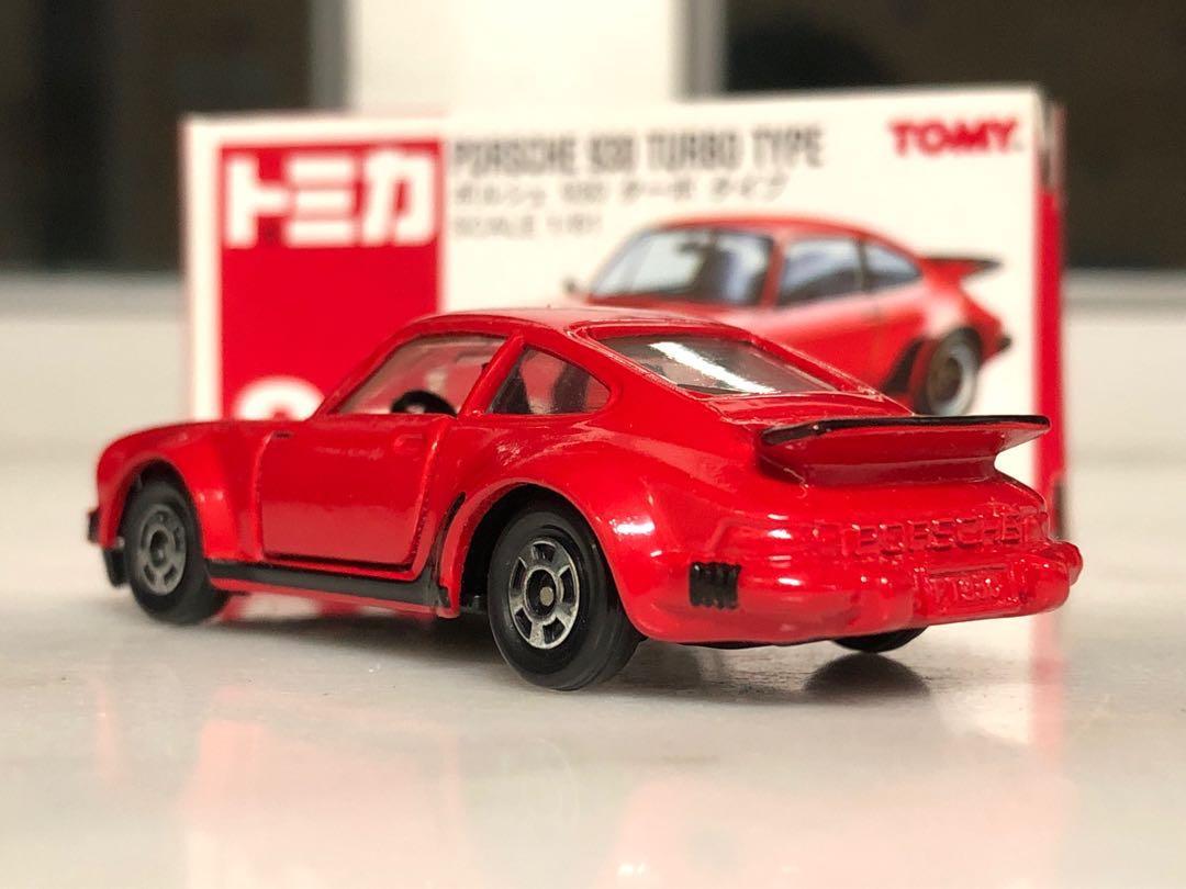 CF TOYS Porsche 911 Turbo Rouge 1/61 – Miniature Moulée Sous Pression – Copie Tomica