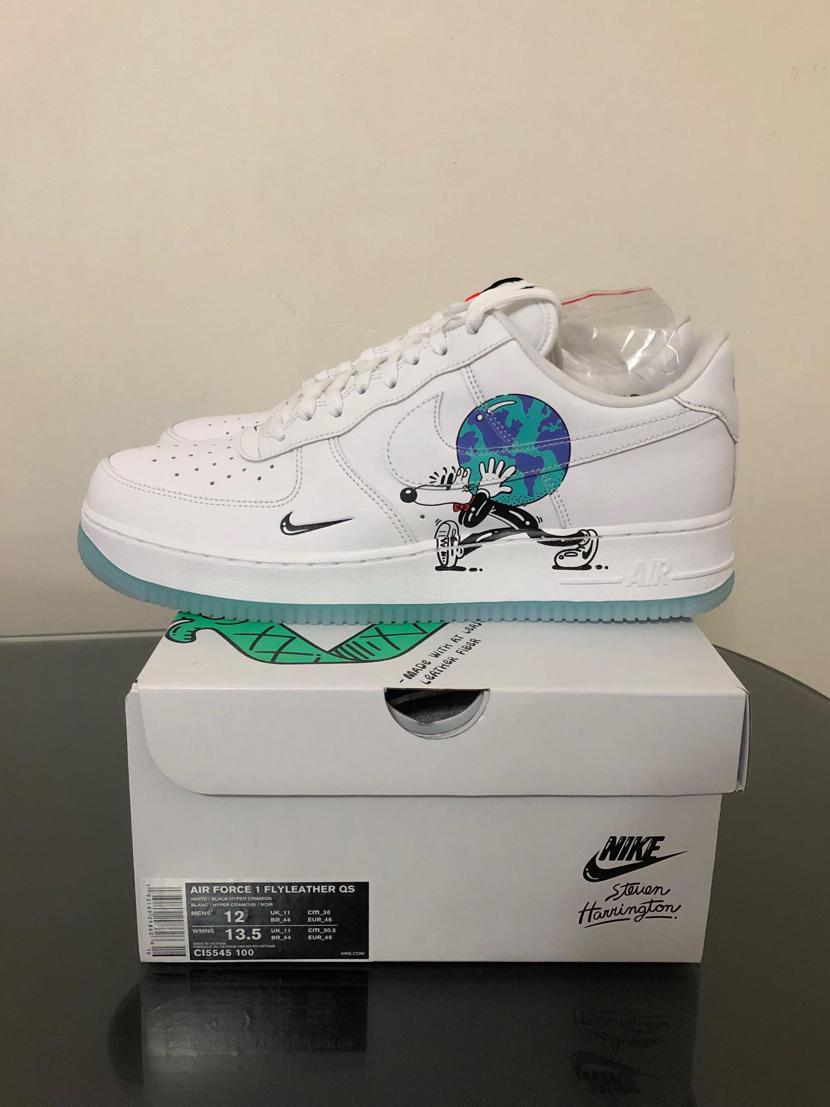 US12 Nike Air Force 1 Earth Day, Men's Fashion, Footwear, Sneakers on  Carousell