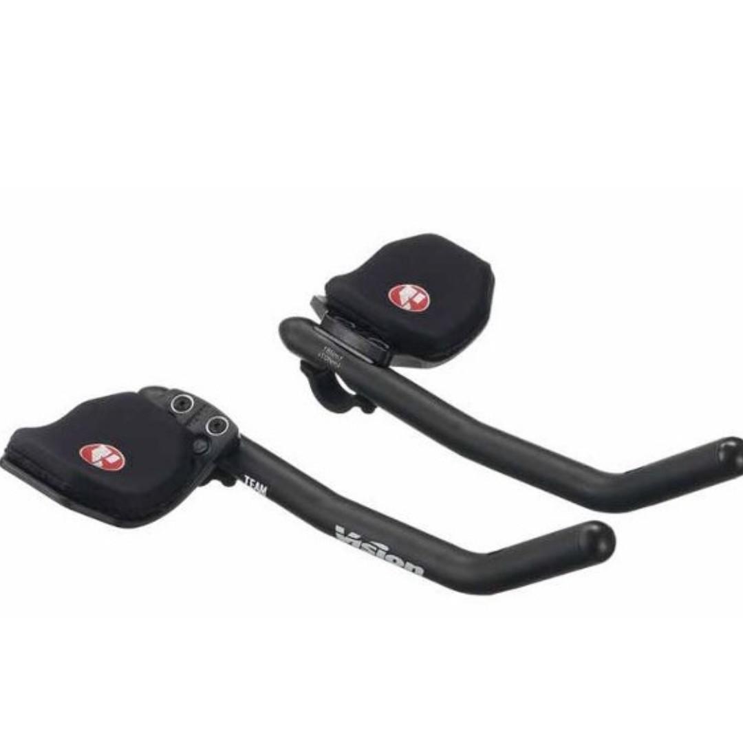 Vision pro carbon. Аэробар 3t. Vision TT Handlebar. Лежак на руль Vision Team Mini TT clip-on, база 31.8 мм, черный. Аэробар на велосипед