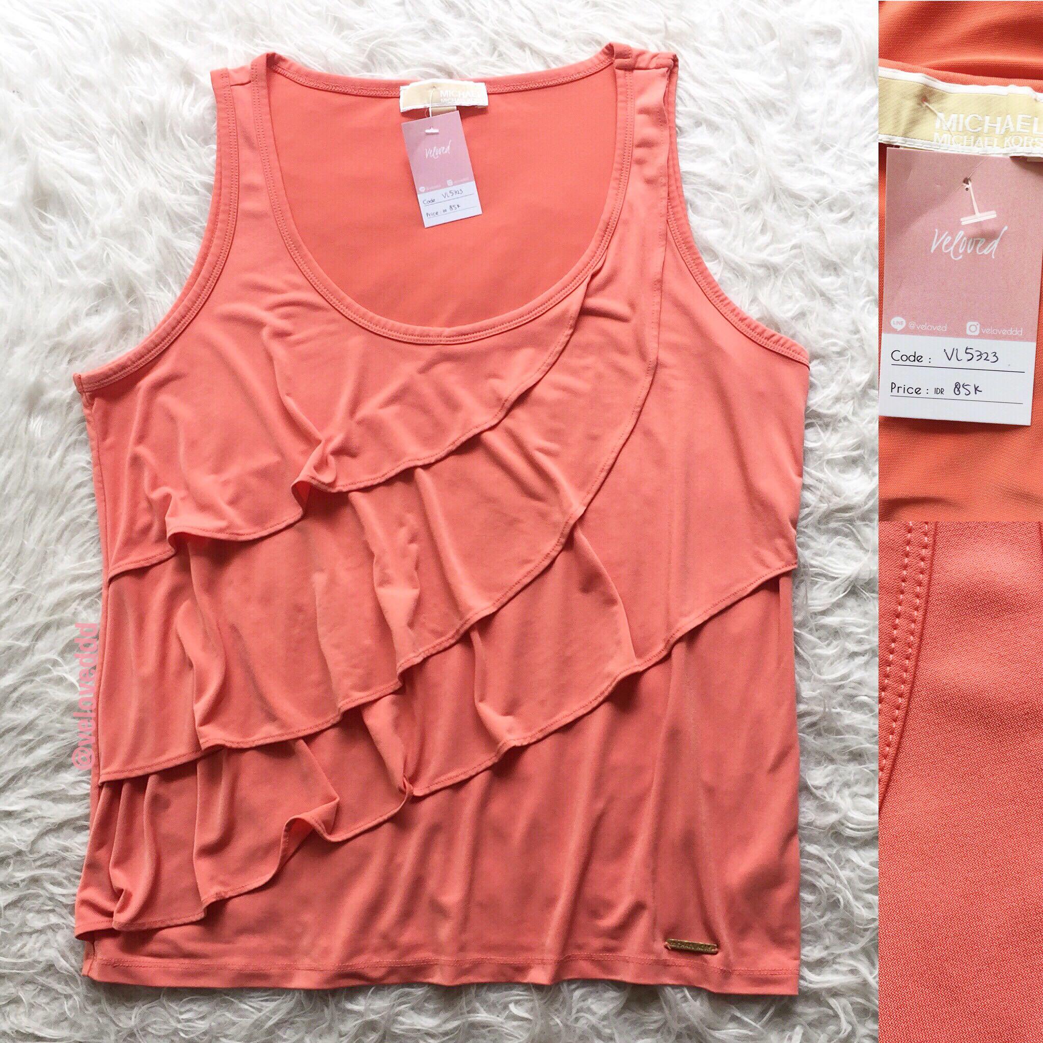 michael kors shirts womens orange