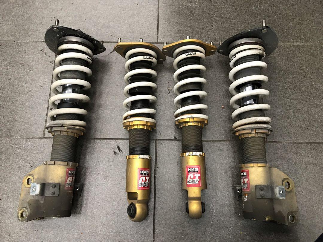 Wrx Sti 10 10 5代hks絞牙避震 冇柴冇流油 頭兩支塔頂有少少響聲 唔影響運作 升級拆下 地點可以傾 汽車配件 改裝 內外零件