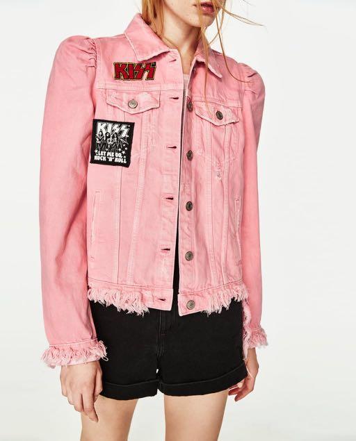 Kiss denim jacket zara 2025