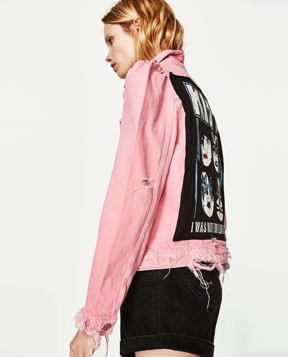 Kiss denim jacket zara online